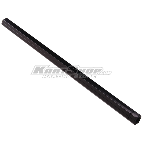 Hexagonal track rod, 220 mm, Sort