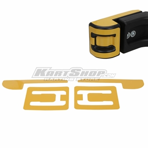 Sticker kit for adjustable part of rear wheel protection
