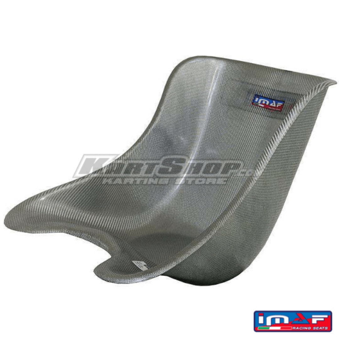 XXXXL 40cm Wide Clear Fibreglass Go Kart Seat - Round Bottom, Extra Hip Room, Strengthened Edges