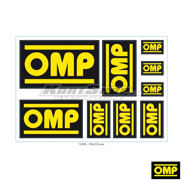 9 OMP Stickers set
